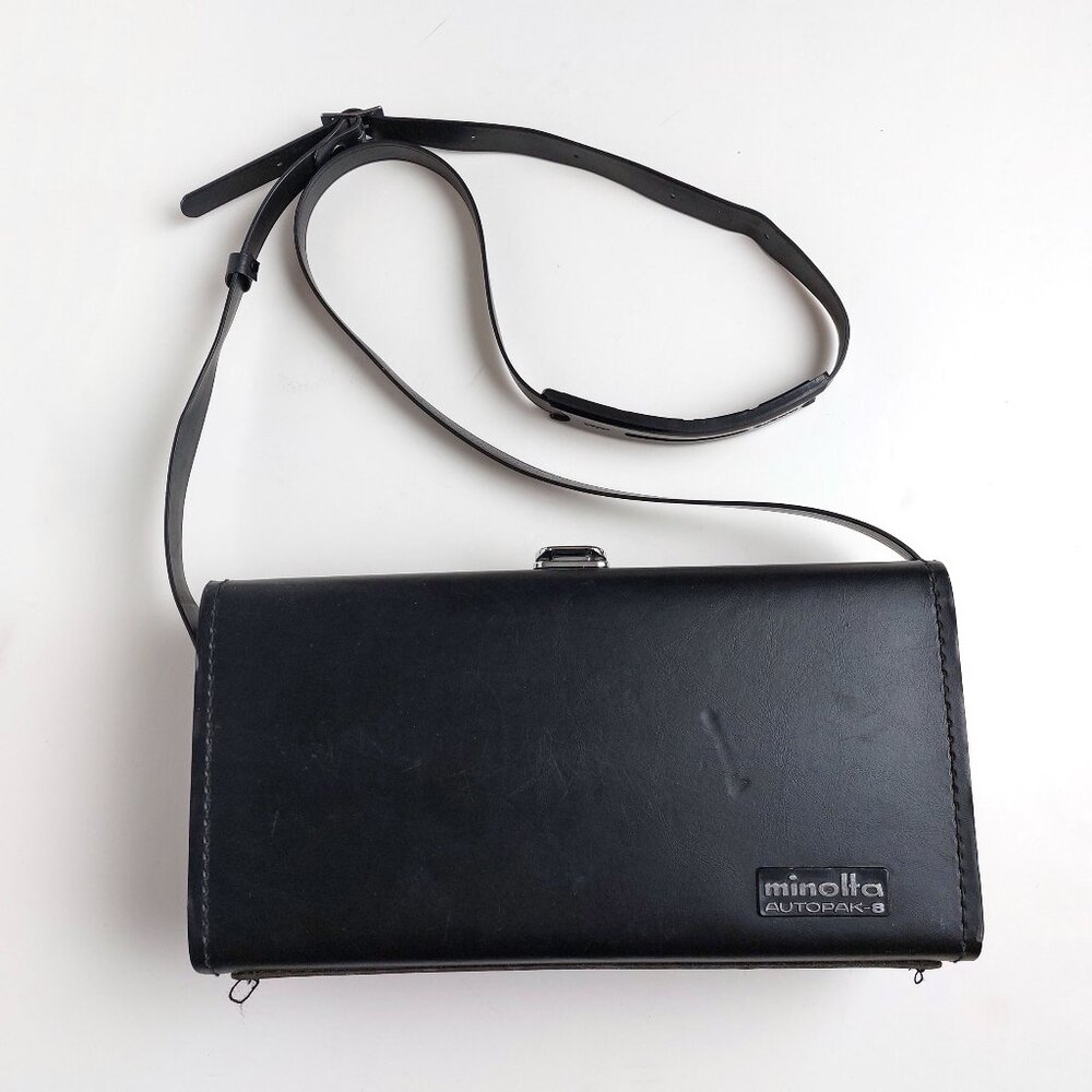 East-West Black Leather Bag Purse Made in Japan — Structured like Beara Beara